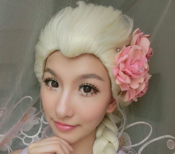 Hair Cap + Blonde Cosplay Wig Party Braid Hair Wigs