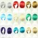 Short Straight Sexy Stylish Cosplay Party Hair Wigs (Blue) 