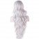 Cosplay Wigs Long Hair Heat Resistant Curly Wave Hairs for Women (silver white)