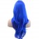 Wig Long Big Wavy Hair Women Cosplay Party Costume Wig(Blue)
